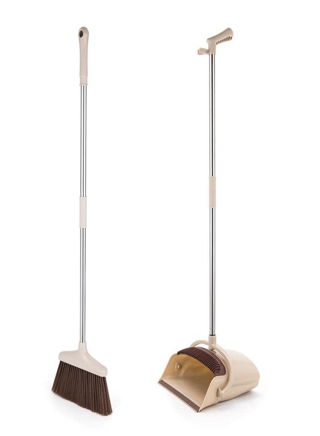 SQUICKLE Self Cleaning Broom and Dustpan with Long Handle / Dustpan for Floor Cleaning School , Hotel , Hospital / Dustpan Combo Set - Image 4